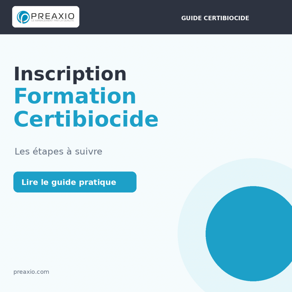 Inscription Formation Certibiocide – guide Preaxio